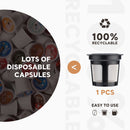 Reusable K-Cup Coffee Pod Filter for Ninja Dual Brew Coffee Makers Triple Hole Capsule Shell UA2227