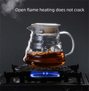 360ml Borosilicate Glass Coffee Server - Heat Resistant "Cloud" Pour Over Carafe with Lid - Drip Coffee Sharing Pot for Home Baristas (1-2 Cups)