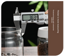 500ml Vacuum Sealed Glass Coffee Canister - One-Press Airtight Food Storage Jar - Moisture-Proof High Borosilicate Container for Beans & Tea (Black Lid)