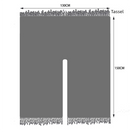 Women's Plaid Open-Front Poncho Cape – Soft Faux Cashmere Scarf Wrap with Tassel Detail (130 x 150cm)- Style P397