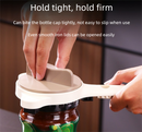 4-in-1 Adjustable Jar Opener Multi-Functional Bottle Lid Remover Labor-Saving Kitchen Tool Khaki