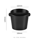 Compact Espresso Knock Box Angled Coffee Grounds Waste Bin with Anti-Slip Base and Rubber Bar for Home Baristas