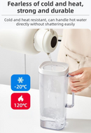 Black 2000ML Leak-Proof Flip-Top Cool Water Pitcher for Refrige Door - Cold/Heat-Resistant Stylish Iced Tea Fruit Infuser Kettle