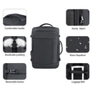 Grey Expandable 17-Inch Laptop Travel Backpack with USB Port - Durable TSA Friendly Carry-on Luggage Bag