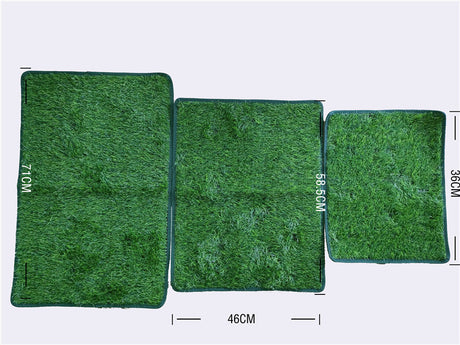 M Size Realistic Artificial Grass Dog Potty Pad - Indoor/Outdoor Pet Training Turf, Easy to Clean PE & TPR Material