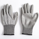 2-Pair Grey Level 5 Cut Resistant Work Glove - Anti-Abrasion & Anti-Puncture Protective Gloves (XL Size)