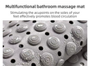 2-Pack Pink Eco-Friendly Bath Mat with Massage Points - Anti-Slip Suction Cup Safety Bathroom Rug (M Size 75.5X44x2 CM)
