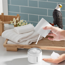 Adorable Grey Pigeon Smart Motion Sensor Foam Pump - Touchless Hand Washer with Anti-Glare Technology for Outdoor & Bright Light