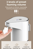 S127 Touchless Foam Automatic Induction Pump (350ml) - Wall-Mounted & Countertop Dual Use, Compact Soap Washer for Kitchen & Bathroom