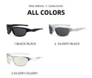3-Pack Retro Oval Sports Sunglasses - Lightweight UV400 Protection Trendy Sun Glasses for Cycling, Hiking & Streetwear
