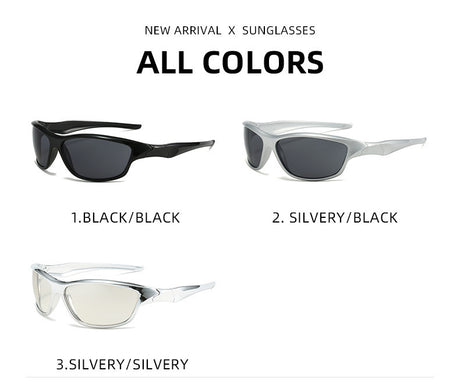 3-Pack Retro Oval Sports Sunglasses - Lightweight UV400 Protection Trendy Sun Glasses for Cycling, Hiking & Streetwear