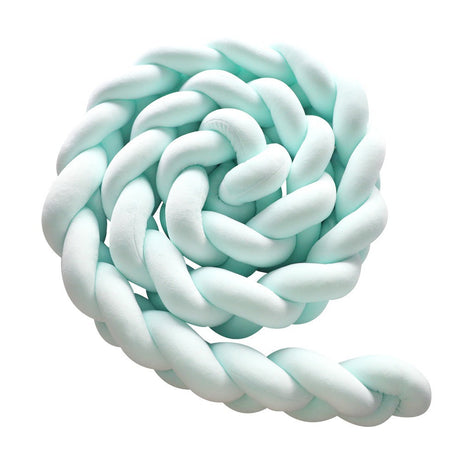 Green 2M Nordic 3-Strand Hand-Braided Knot Long Pillow - Soft Plush Sofa Cushion, Room Decor for Bedroom & Living Room