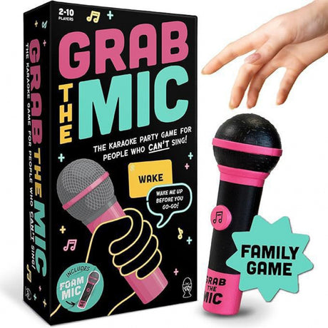 Grab The Mic Music-Party Game - High-Energy Family & Social Interactive Game for All Ages