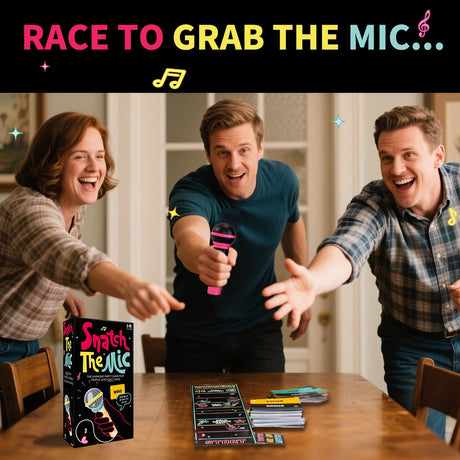 Grab The Mic Music-Party Game - High-Energy Family & Social Interactive Game for All Ages