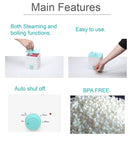Orange Portable 2-in-1 High-Temperature Steam & Boiling Sterilizer for Silicone Period Cups - Automatic One-Button Sanitizer Hygiene Device