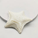 White 3D-Printed Articulated Starfish Fidget Toy for Stress Relief - Eco-Friendly 12cm Sensory Toy for Kids & Adults