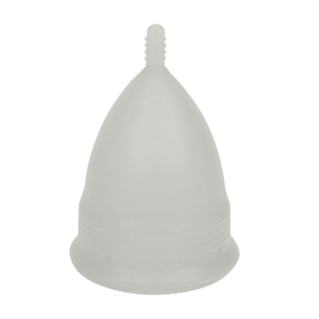 2PCS Reusable Medical Grade Silicone Menstrual Cup(XS Size) & 2PCS Matching Sterilizer Box - Microwave Safe Disinfector Case, Heat Resistant 130°C (White Set)