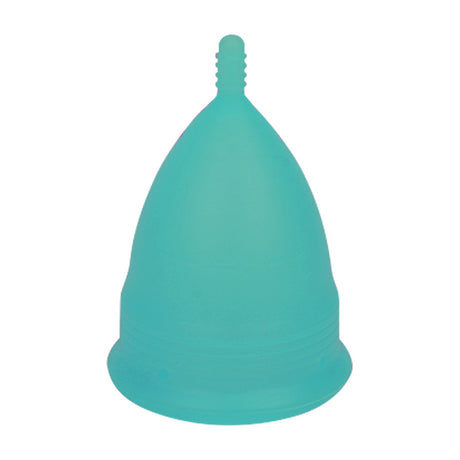 2PCS Reusable Medical Grade Silicone Menstrual Cup(S Size) & 2PCS Matching Sterilizer Box - Microwave Safe Disinfector Case, Heat Resistant 130°C (Blue Set)