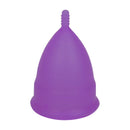 2PCS Reusable Medical Grade Silicone Menstrual Cup(S Size) & 2PCS Matching Sterilizer Box - Microwave Safe Disinfector Case, Heat Resistant 130°C (Purple Set)