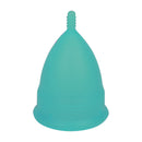 2PCS Reusable Medical Grade Silicone Menstrual Cup(L Size) & 2PCS Matching Sterilizer Box - Microwave Safe Disinfector Case, Heat Resistant 130°C (Blue Set)