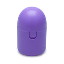 2PCS Reusable Medical Grade Silicone Menstrual Cup(L Size) & 2PCS Matching Sterilizer Box - Microwave Safe Disinfector Case, Heat Resistant 130°C (Purple Set)
