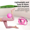 Purple Professional Pilates Ring & Yoga Ball Set - Multipurpose Home Fitness Equipment for Whole-Body Core Training & Pelvic Floor Strengthening
