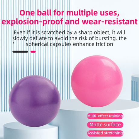 Grey Professional Pilates Ring & Yoga Ball Set - Multipurpose Home Fitness Equipment for Whole-Body Core Training & Pelvic Floor Strengthening
