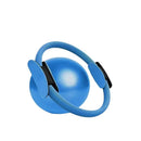 Blue Professional Pilates Ring & Yoga Ball Set - Multipurpose Home Fitness Equipment for Whole-Body Core Training & Pelvic Floor Strengthening