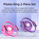 Blue Professional Pilates Ring & Yoga Ball Set - Multipurpose Home Fitness Equipment for Whole-Body Core Training & Pelvic Floor Strengthening