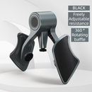 2-in-1 Black Kegel Trainer for Glute Lifting & Leg Toning - Adjustable Resistance & 360° Rotating Baffles for Postpartum Recovery & Pelvic Health
