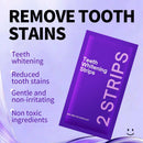 Professional Enamel-Safe Teeth Whitening Strips(12 Strips per Pack) - Antibacterial Gum Care & Deep Cleaning