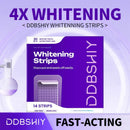 Professional Enamel-Safe Teeth Whitening Strips(12 Strips per Pack) - Antibacterial Gum Care & Deep Cleaning