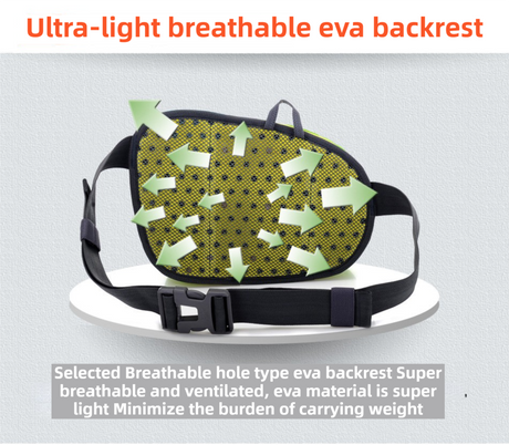 Green Lightweight Running Waist Pack with Stable Bottle Holder - Multi-Functional Nylon Sports Fanny Pack for Marathon, Hiking, Cycling & Climbing