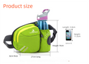 Blue Lightweight Running Waist Pack with Stable Bottle Holder - Multi-Functional Nylon Sports Fanny Pack for Marathon, Hiking, Cycling & Climbing