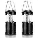 2-Pack 30LED Portable Handheld Collapsible Camping Lantern - Ultra-Bright 360° Emergency Tent Light for Hiking, Fishing & Power Outages