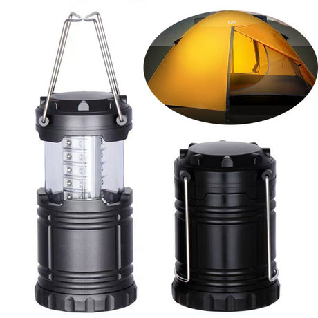 2-Pack 30LED Portable Handheld Collapsible Camping Lantern - Ultra-Bright 360° Emergency Tent Light for Hiking, Fishing & Power Outages