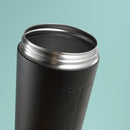 Black 750ML Premium Stainless Steel Protein Shaker Bottle - BPA-Free Metal Mixer Cup with Scale for Gym, Fitness & Meal Replacement