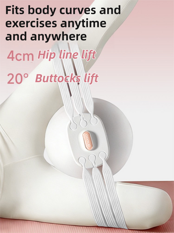 Grey 3-Level Resistance Pelvic Floor & Inner Thigh Trainer - Multi-Function Kegel Exercise Set with 25cm Yoga Ball & 3-Pair Resistance Rope