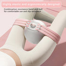 Pink 3-Level Resistance Pelvic Floor & Inner Thigh Trainer - Multi-Function Kegel Exercise Set with 25cm Yoga Ball & 3-Pair Resistance Rope
