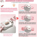 Pink 3-Level Resistance Pelvic Floor & Inner Thigh Trainer - Multi-Function Kegel Exercise Set with 25cm Yoga Ball & 3-Pair Resistance Rope