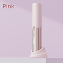 Pink 2-in-1 Wireless Hair Styler with 4 Temperature Settings, Dual Anti-Scalding & Cap - 3D Ceramic Heating Brush with Essential Oil Coating
