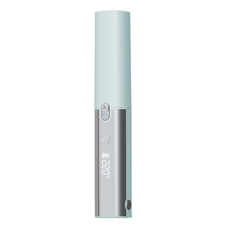 Green 2-in-1 Wireless Hair Styler with 4 Temperature Settings, Dual Anti-Scalding & Cap - 3D Ceramic Heating Brush with Essential Oil Coating