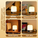 Smart Digital Clock Night Light - Touch Dimmable Bedside Lamp & Sleep Aid for Nursery, Feeding & Bedroom (K2022)