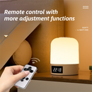 Smart Digital Clock Night Light - Remote Dimmable Bedside Lamp & Sleep Aid for Nursery, Feeding & Bedroom (K2022)