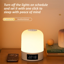 Smart Digital Clock Night Light - Remote Dimmable Bedside Lamp & Sleep Aid for Nursery, Feeding & Bedroom (K2021)