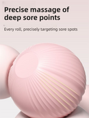 Blue Compact 6-Wheel Handheld Massager - Smooth & Silent, Deep Tissue Muscle Relaxer for Yoga Fitness and Home Recovery