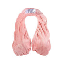 Pink Breathable Wool Towel Bra with Supportive Anti-Chafe Deisgn - Sweat-Wicking Halter Neck Lounge Bralette (M Size)