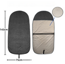 Black Waterproof Towel Car Single Seat Cover - Universal Non-Slip Sweat-Absorbent Bucket Seat Protector for Gym Fitness and Beach