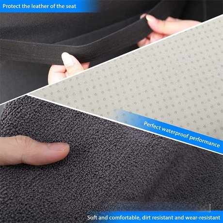 Grey Waterproof Towel Car Single Seat Cover - Universal Non-Slip Sweat-Absorbent Bucket Seat Protector for Gym Fitness and Beach