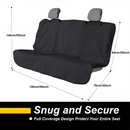 Grey Waterproof Towel Car Back Seat Cover - Universal Non-Slip Sweat-Absorbent Bucket Seat Protector for Gym Fitness and Beach